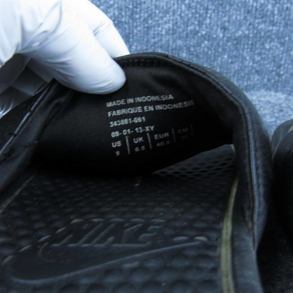 Nike Women Slide Sandal Shoes Black Synthetic Size 9 Medium - Picture 6 of 8